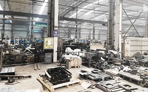 Mini excavator factory production line