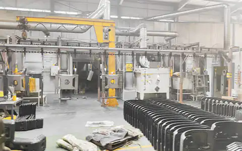 Mini excavator factory production line